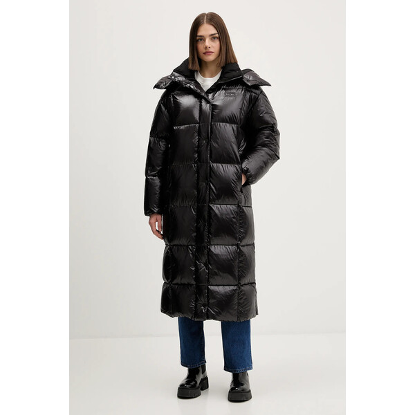 Tommy Jeans kurtka puchowa  kolor czarny zimowa oversize DW0DW21615
