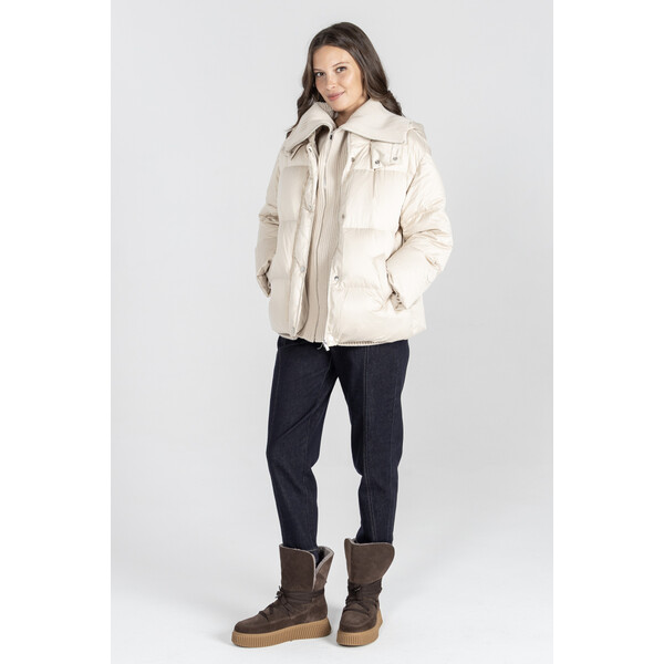 Deni Cler Puchowa krótka kurtka T-DC-9054-E5-12-12-1