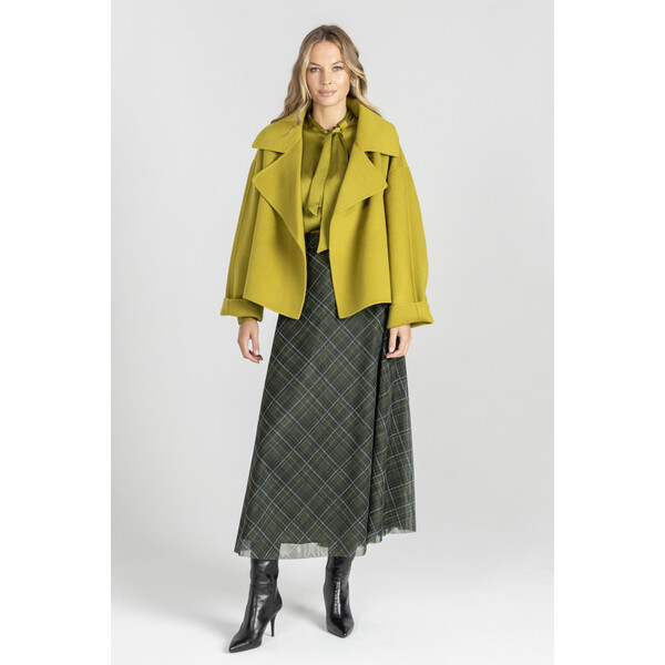 Deni Cler Krótka kurtka w odcieniu limonki T-DC-9052-E5-90-41-1