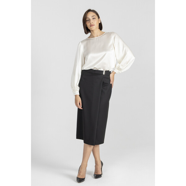 Deni Cler Czarna ołówkowa spódnica W-DC-7011-E2-H5-90-1