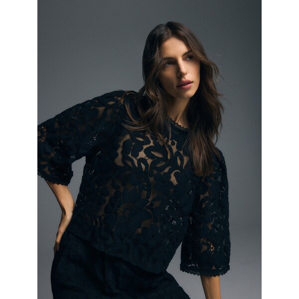 Reserved Bluzka z bawełną 106IC-99X