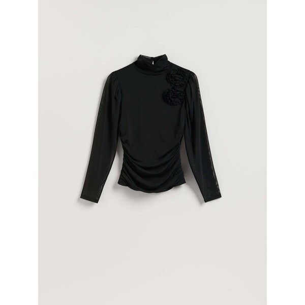 Reserved Bluzka z kwiatową aplikacją 661IU-99X