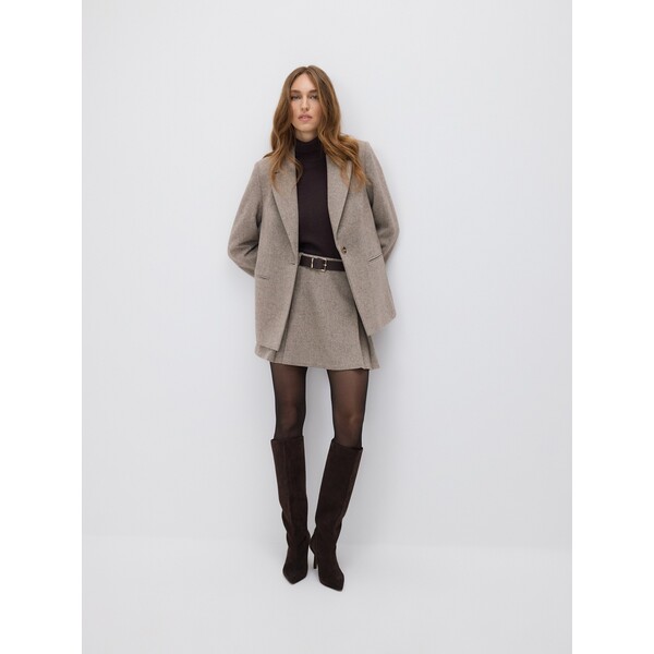 Reserved Spódnica mini z wełną 090GG-08M