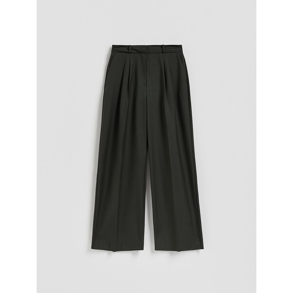 Reserved Szerokie spodnie z wełną ZR453-96X