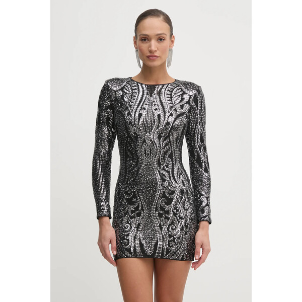 Marciano by Guess sukienka ISLA  kolor srebrny mini prosta 4RGK72 6219A