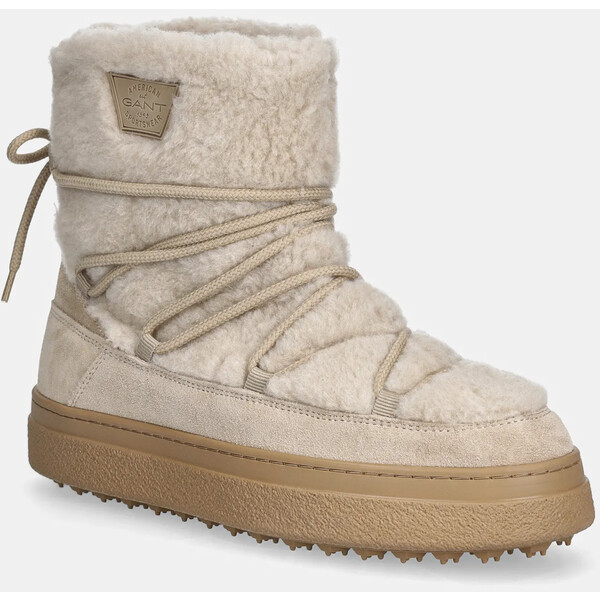 Gant śniegowce Snowhill  kolor beżowy 31541101