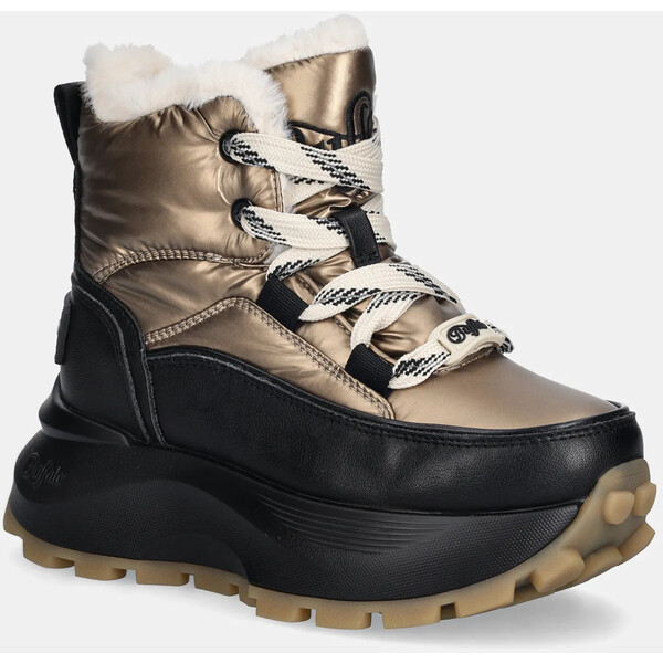 Buffalo śniegowce Manhatten Lace Up Puffed  kolor złoty 1622622-GLD