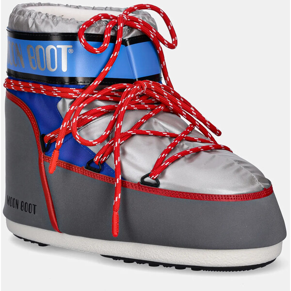 Moon Boot śniegowce MB ICON LOW SPACE RACING  kolor szary 80D1409650 HF04