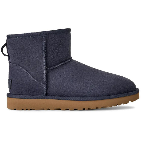 UGG śniegowce zamszowe Classic Mini II  kolor granatowy 1016222.DKN