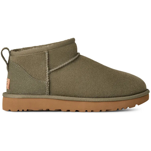 UGG śniegowce zamszowe Classic Ultra Mini  kolor zielony 1116109.MMP