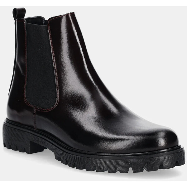 Aldo sztyblety skórzane ADALITLAN  damskie kolor bordowy na platformie 14114949