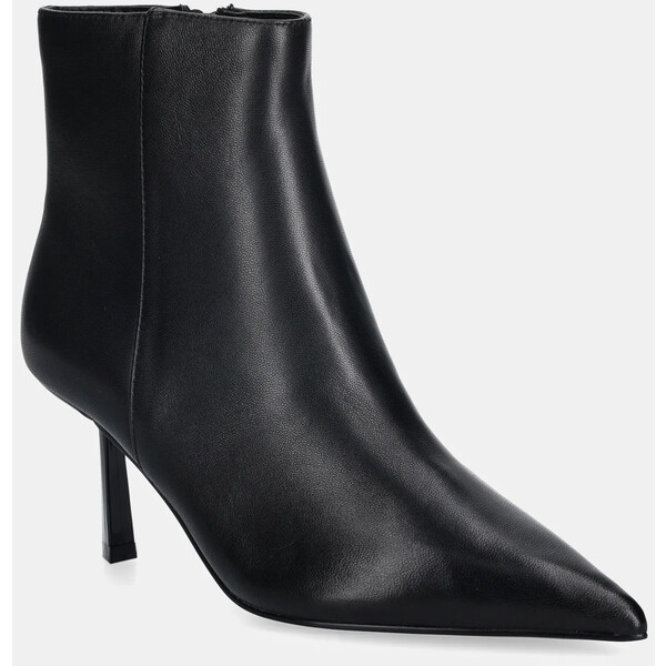 Steve Madden botki skórzane Sabine  damskie kolor czarny na szpilce 11003279