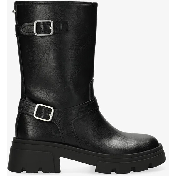 Mexx botki SUMATRA RIVER  damskie kolor czarny na płaskim obcasie MI001705753W-01