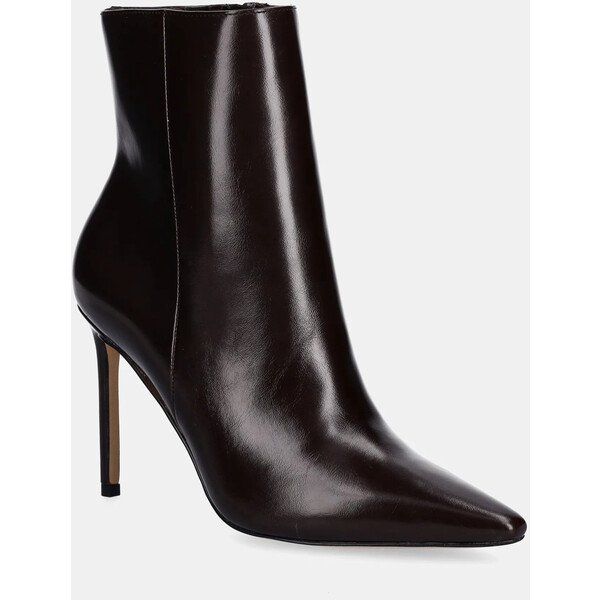 Aldo botki GUAVABERRY  damskie kolor brązowy na szpilce 14116128