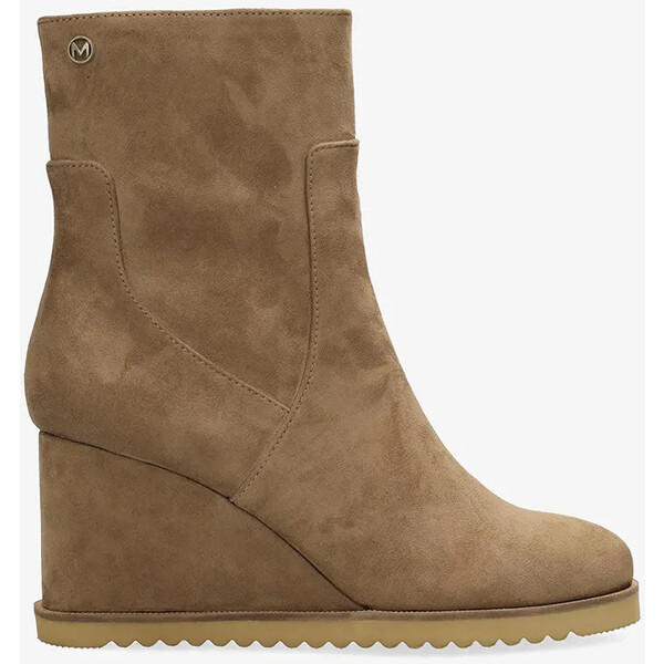 Mexx botki SAFIA RAFT  damskie kolor brązowy na koturnie MI001704453W