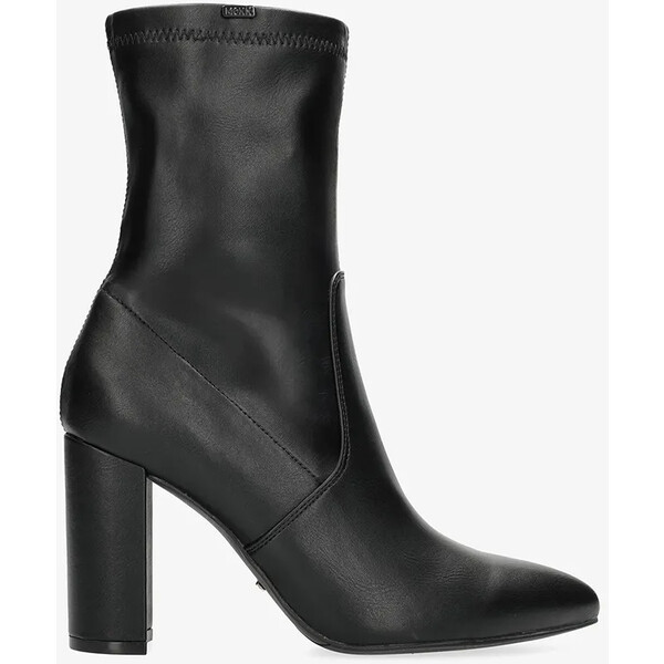 Mexx botki SANNA INDY  damskie kolor czarny na słupku lekko ocieplone MI001706953W