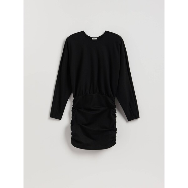 Reserved Drapowana sukienka z wiskozą 658HS-99X