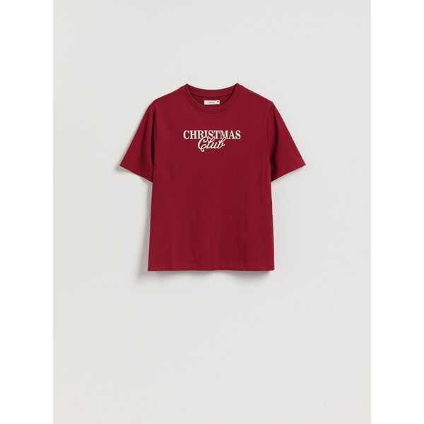 Reserved T-shirt ze świątecznym motywem 861HD-83X