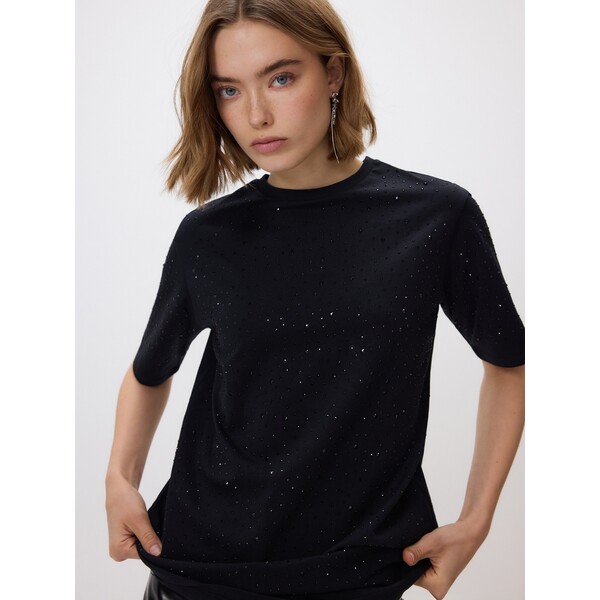 Reserved T-shirt ze strasem 372IK-99X