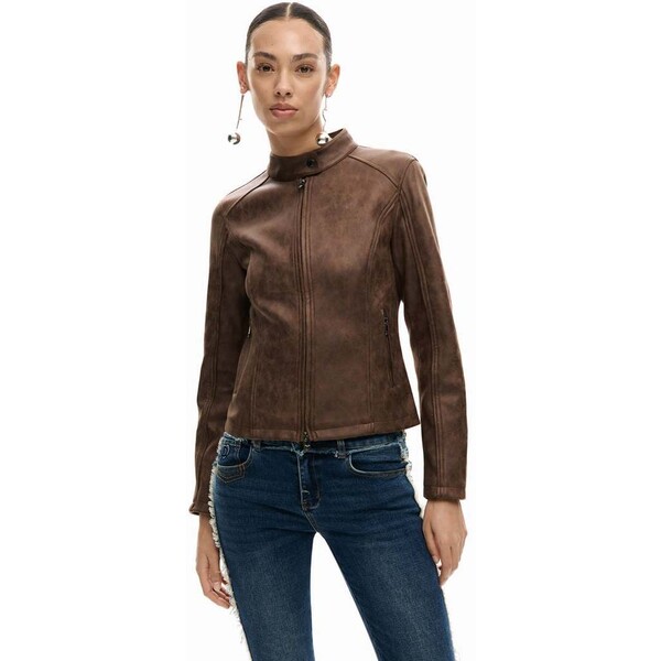 Desigual Kurtka imitująca skórę 26SWEW106029