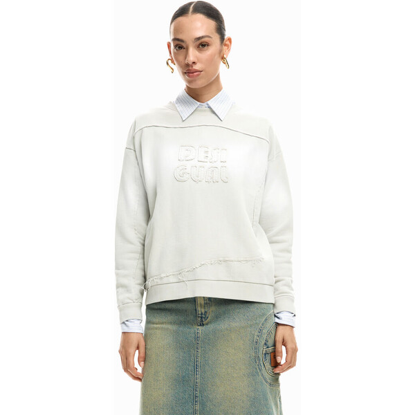 Desigual Bluza z cieniowanym logo 26SWSK211001