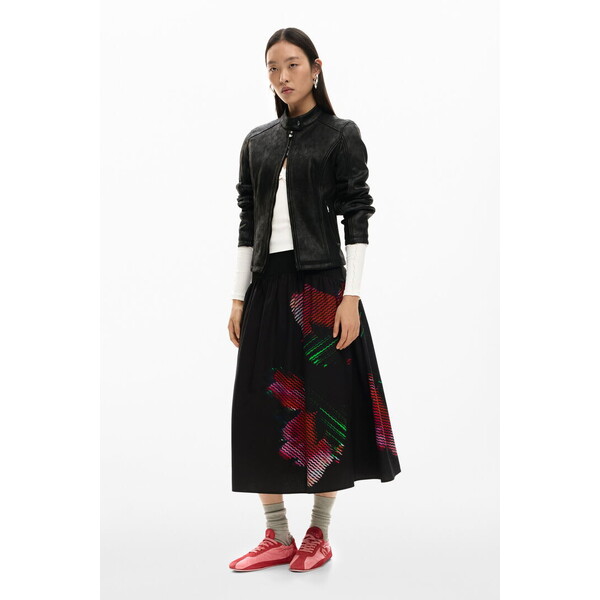 Desigual Spódnica midi pikselowa 26SWFW022000