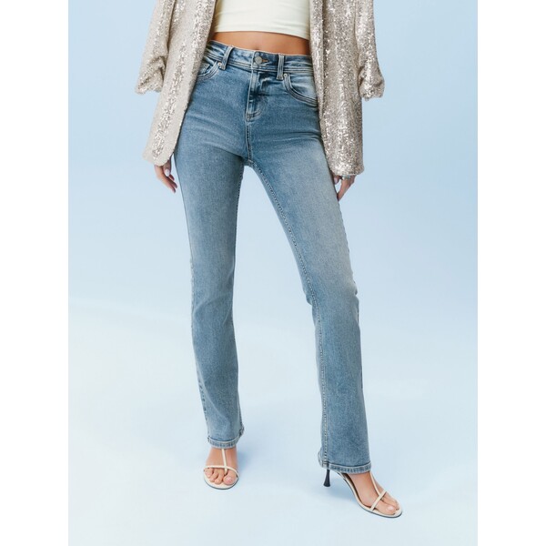 Next Jasnoniebieski - Bardzo miękkie dżinsy z rozszerzanymi nogawkami 362-319