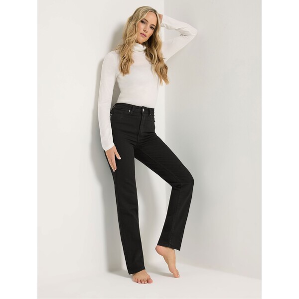 Czarny - Dżinsy Long Tall Sally z prostymi nogawkami A96-456