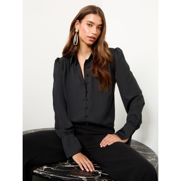 Lipsy Button Through Satin Shirt F84-525