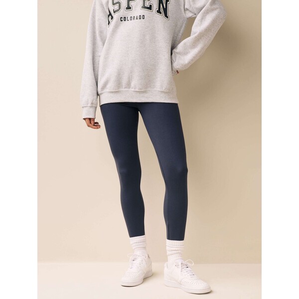 Next Niebiesko-szary - Legginsy o pełnej długości M91-970