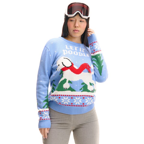 Cropp Świąteczny sweter z pudlem 462FL-05X