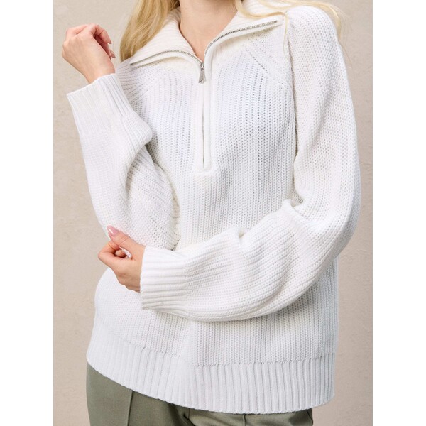 Sinsay Strukturalny sweter z kołnierzykiem 189FK-01X