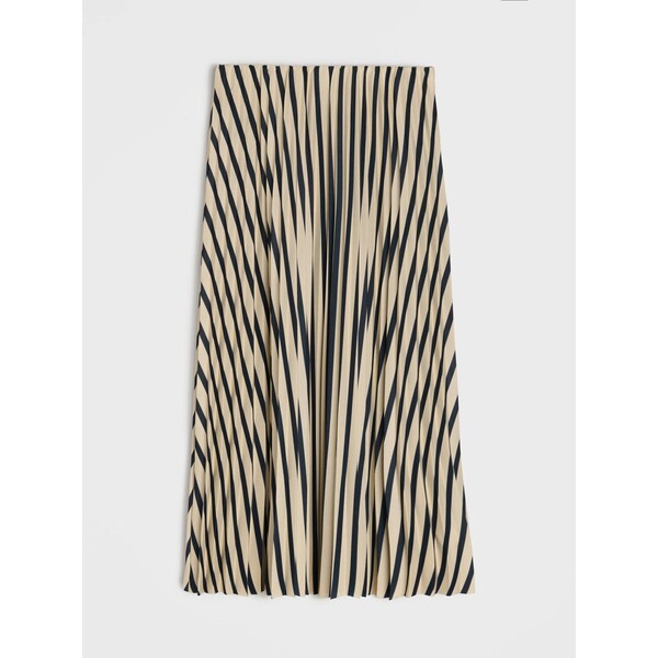 Sinsay Plisowana spódnica midi w paski 271GZ-99X