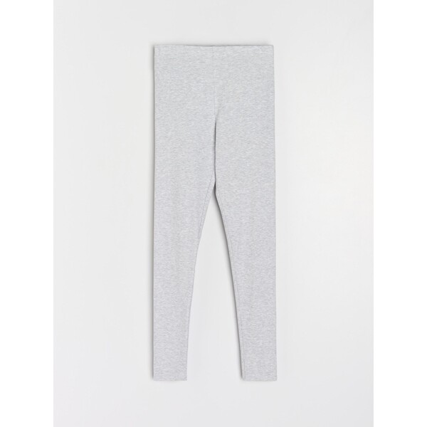 Sinsay Prążkowane legginsy z gumką w pasie 708HA-09M