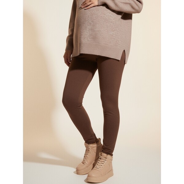 Sinsay Bawełniane legginsy ciążowe 1440O-89X