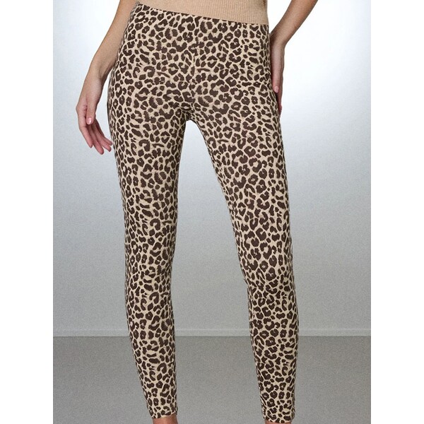 Sinsay Bawełniane legginsy ze wzorkiem 252FK-MLC