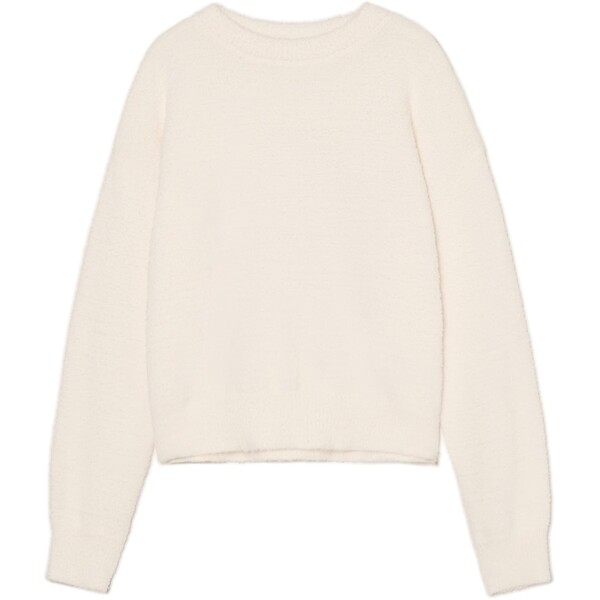 Cropp Gładki biały sweter 170HX-00M