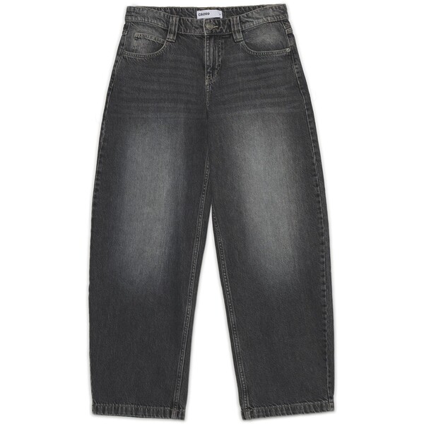 Cropp Szare jeansy balloon z efektem sprania 536HX-09J