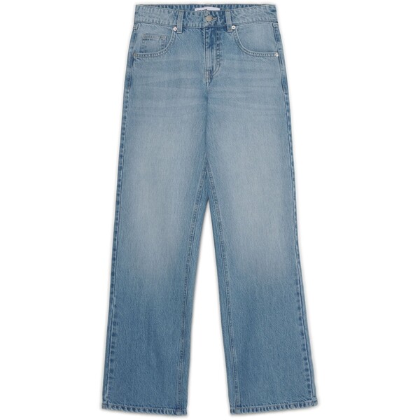 Cropp Jasnoniebieskie jeansy straight z efektem sprania 529HX-50J
