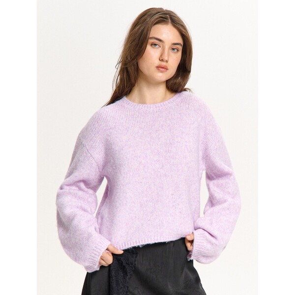 Cropp Jasnoróżowy sweter z dodatkiem wełny 181HX-04M