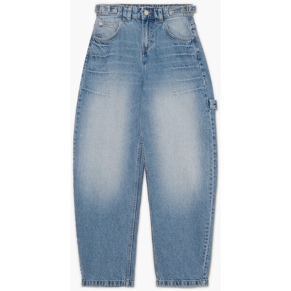 Cropp Sprane jeansy skater balloon z paskami 774FK-50J