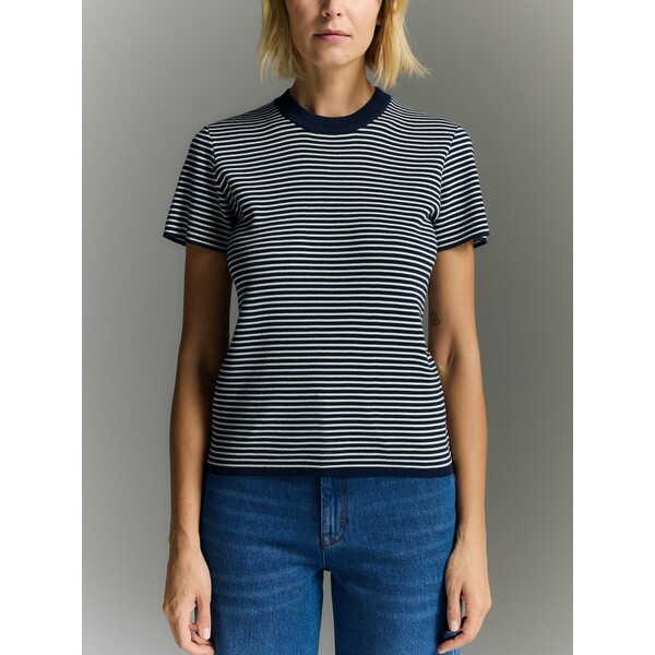 Reserved Bawełniany t-shirt w paski 976EG-59X