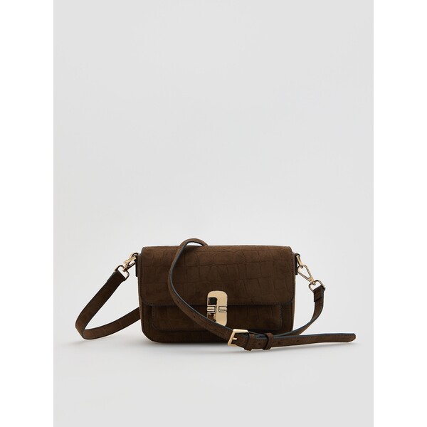 Reserved Torebka na ramię z imitacji zamszu 748FC-89X