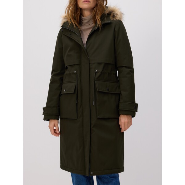 Reserved Długa kurtka z kapturem 696HD-87X