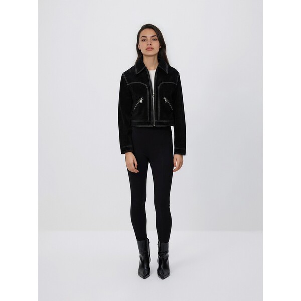 Reserved Legginsy z ozdobną taśmą 606GA-99X