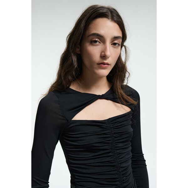 H&M Dżersejowy top z wycięciem 1306561