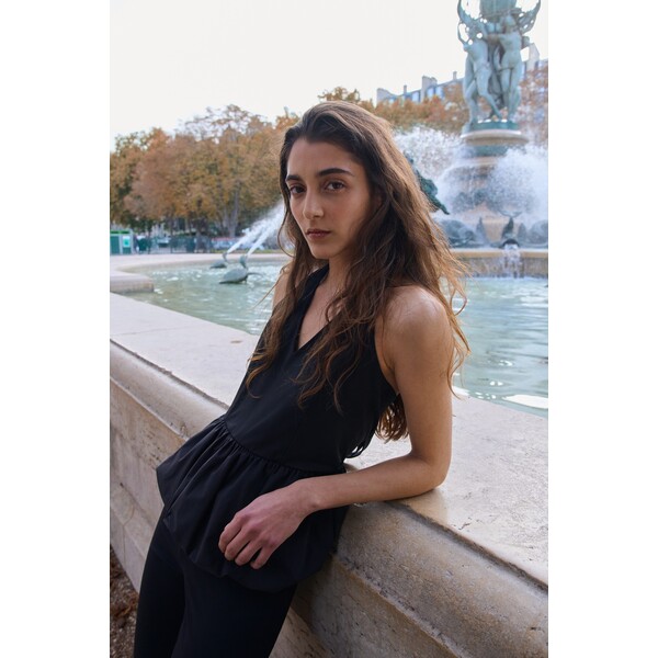 H&M Top z baskinką i mocowaniem na szyi 1307139