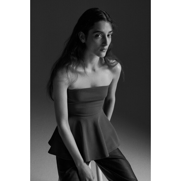 H&M Top bandeau z baskinką 1302039