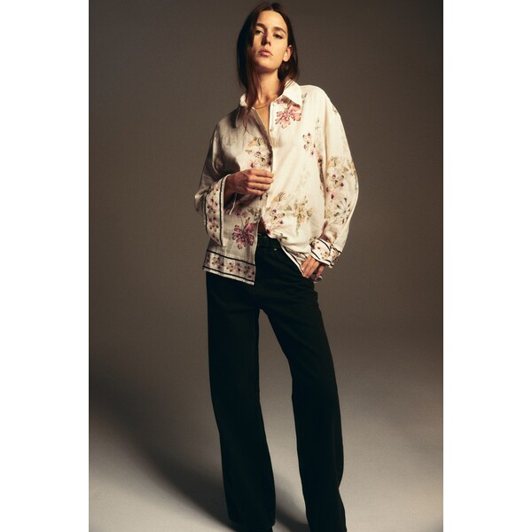 H&M Koszula z domieszką lnu 1316504