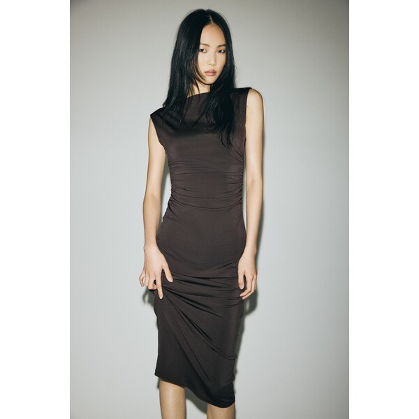 H&M Sukienka z kapturkowym rękawem 1239334